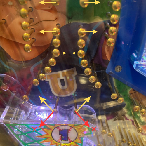 Pハネモノ ファミリースタジアム　鳴き周辺釘